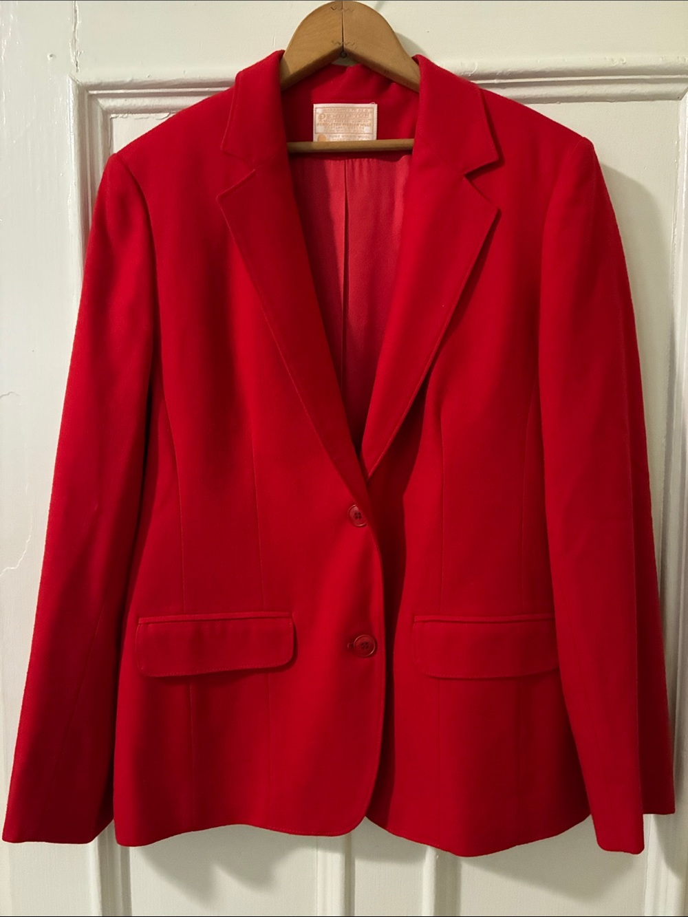 Pendleton Red Wool Blazer Jacket READ
